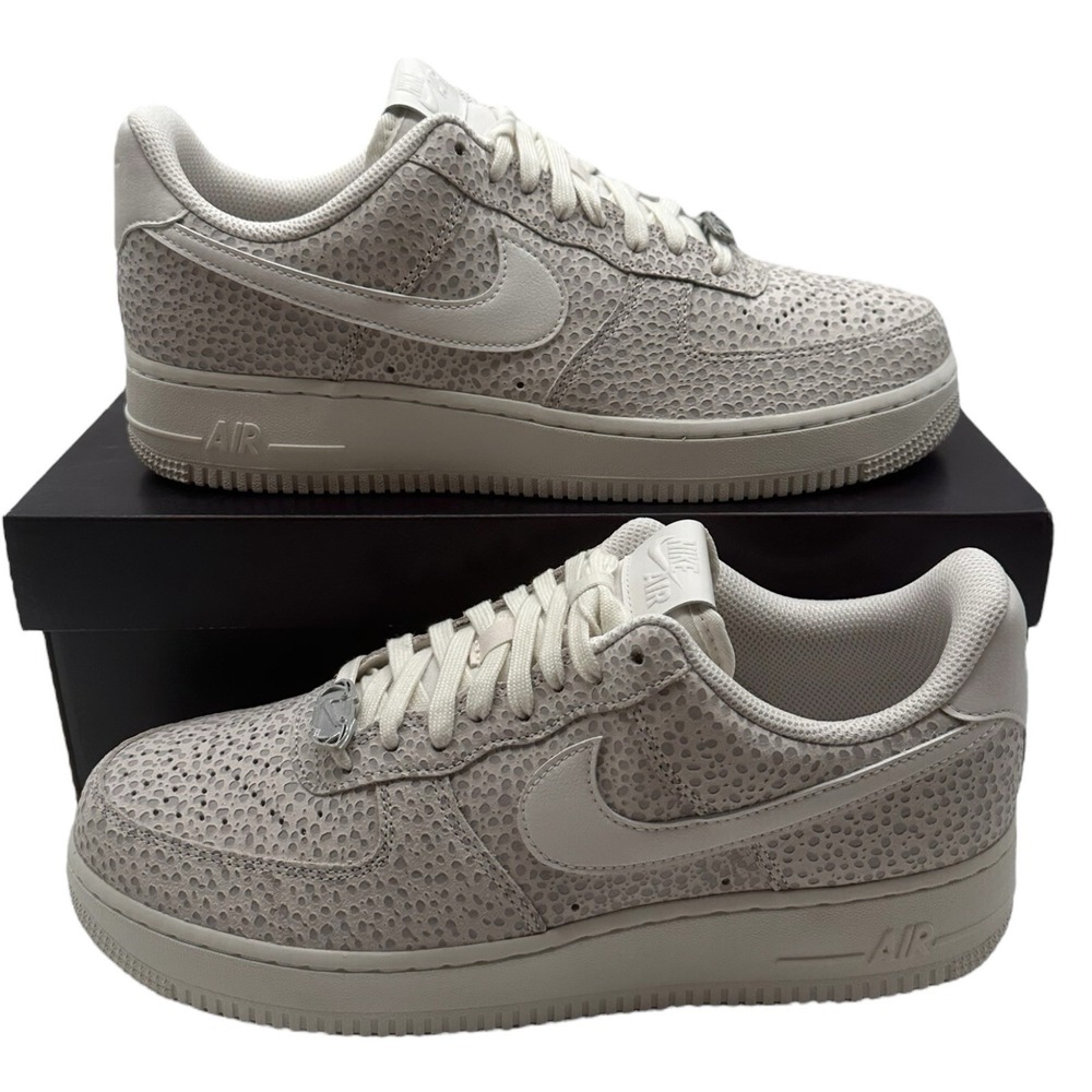 Nike Air Force 1 '07 Premium Shoes Womens 11 Phantom/Metallic Silver Sneakers